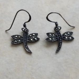 Dragonfly dangle earrings